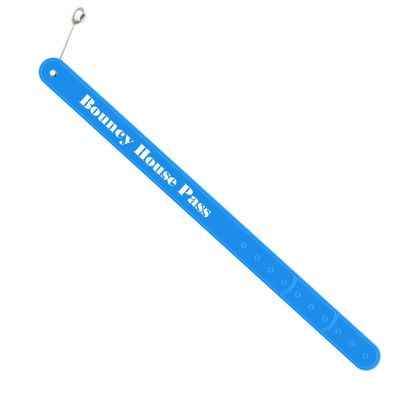 Custom Vinyl Wristlok - Bright Blue Custom Vinyl Wristlok - Bright Blue