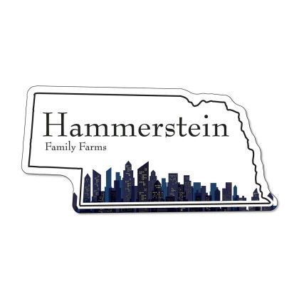 Custom Nebraska NoteKeeper Magnet 35 Mil - City Stock Custom Nebraska NoteKeeper Magnet 35 Mil - City Stock