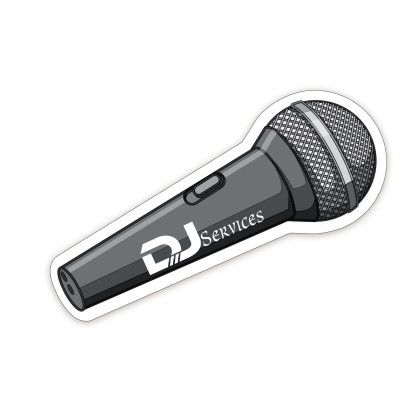 Custom Microphone Shaped NoteKeeper Magnet 20 Mil Custom Microphone Shaped NoteKeeper Magnet 20 Mil