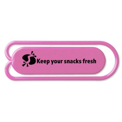 Custom Senior Clippy Paper or Bag Clip - Pink 