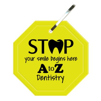 Custom Octagon Zipper Pulls - Fluorescent Yellow