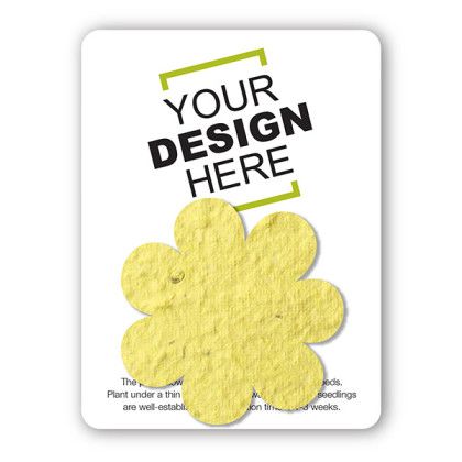 Custom The Mini Seed Paper Gift Pack - Flower - Yellow
