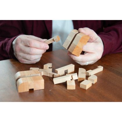 Custom Wooden Rhombus Puzzle - Lifestyle
