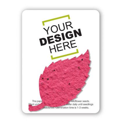 Custom The Mini Seed Paper Gift Pack - Basil leaf - Cranberry