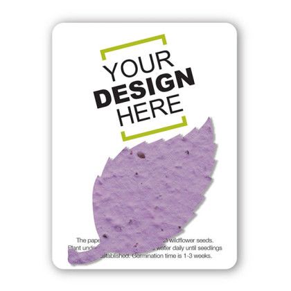 Custom The Mini Seed Paper Gift Pack - Basil leaf - Lavender