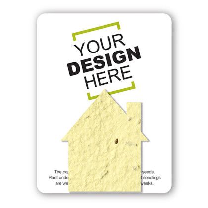 Custom The Mini Seed Paper Gift Pack - House - Light yellow