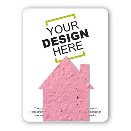 Custom The Mini Seed Paper Gift Pack - House - Pink