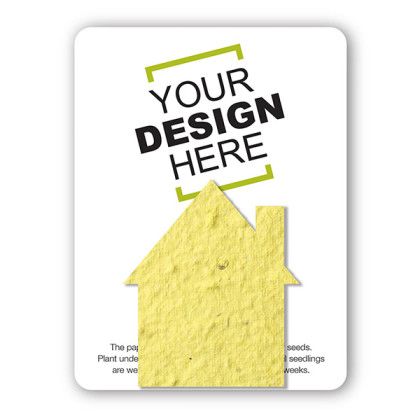 Custom The Mini Seed Paper Gift Pack - House - Yellow