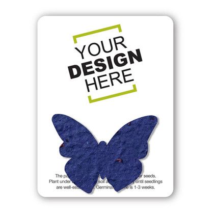 Custom The Mini Seed Paper Gift Pack - Butterfly- Royal