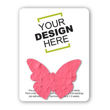 Custom The Mini Seed Paper Gift Pack - Butterfly- Strawberry