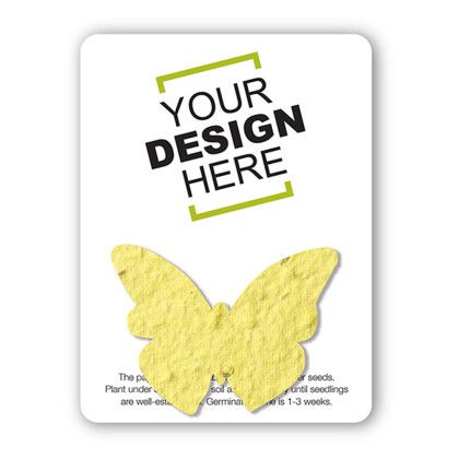 Custom The Mini Seed Paper Gift Pack - Butterfly- Yellow