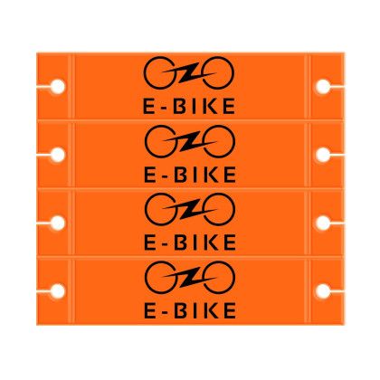 Custom Reflective Lite-Slider Bike Wheel Spoke Set - Fluorescent orange 