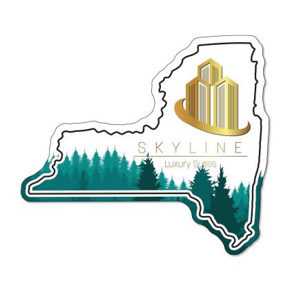 Custom New York NoteKeeper Magnet 35 Mil - Forest Stock Custom New York NoteKeeper Magnet 35 Mil - Forest Stock