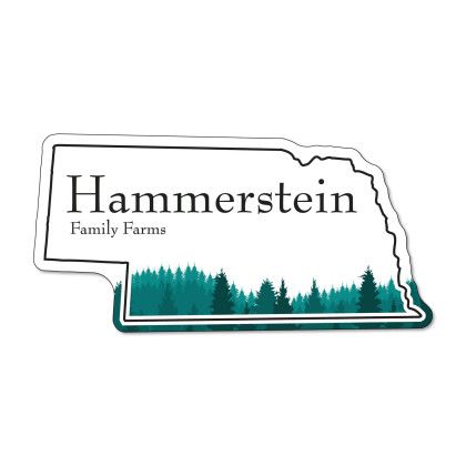Custom Nebraska NoteKeeper Magnet 20 Mil - Forest Stock Custom Nebraska NoteKeeper Magnet 20 Mil - Forest Stock
