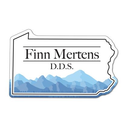 Custom Pennsylvania NoteKeeper Magnet 20 Mil - Mountains Stock Custom Pennsylvania NoteKeeper Magnet 20 Mil - Mountains Stock