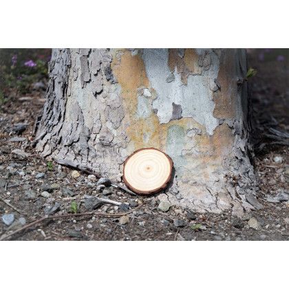 Custom Natural Wooden Coaster - Full Color - Lifestyle