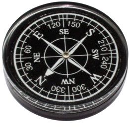 Custom Small Resin Compass - Black 