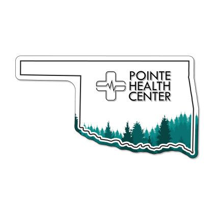 Custom Oklahoma NoteKeeper Magnet 35 Mil - Forest Stock Custom Oklahoma NoteKeeper Magnet 35 Mil - Forest Stock