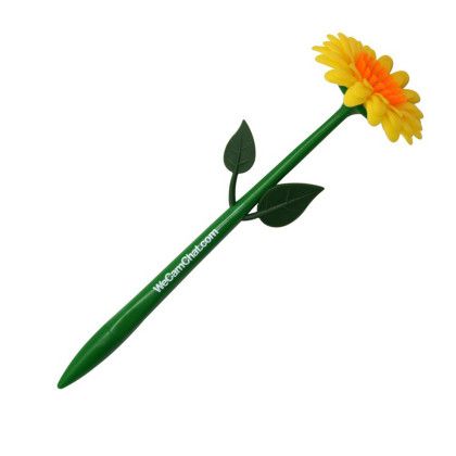 Custom Flower Pen - Yellow