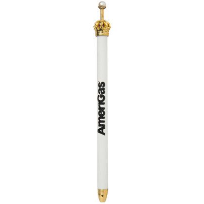 Custom Crown Pen - White