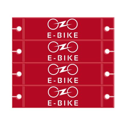 Custom Reflective Lite-Slider Bike Wheel Spoke Set - Red 