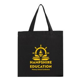 Custom Color Cotton Canvas Tote Bag - Black Custom Color Cotton Canvas Tote Bag - Black
