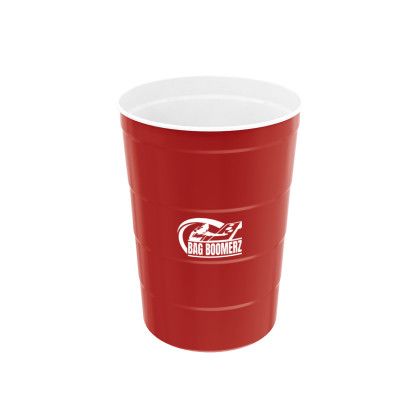 Custom 16 Oz. Steel Chill-Cups - Red