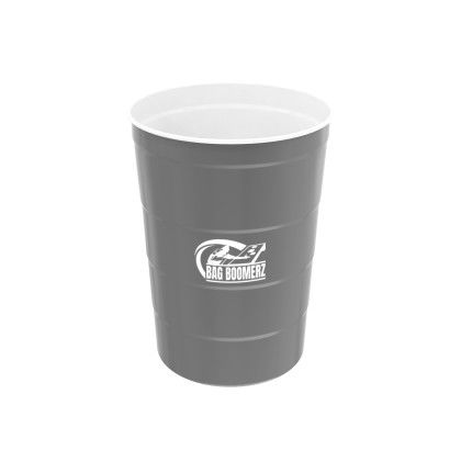 Custom 16 Oz. Steel Chill-Cups - Gray 