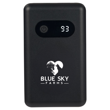 Custom Find My 5,000 mAh 18W PD Power Bank with Digital Display - Black