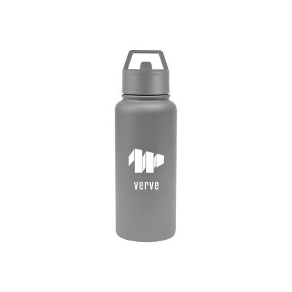 Custom 32 Oz. Jasper Recycled Stainless Steel Bottle - Gray 