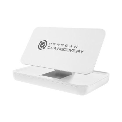 Custom 15W Rabs Folding Wireless Charger & Stand - White