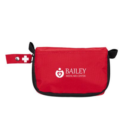 Custom 20 Pc. First Aid Kit - Red Custom 20 Pc. First Aid Kit - Red