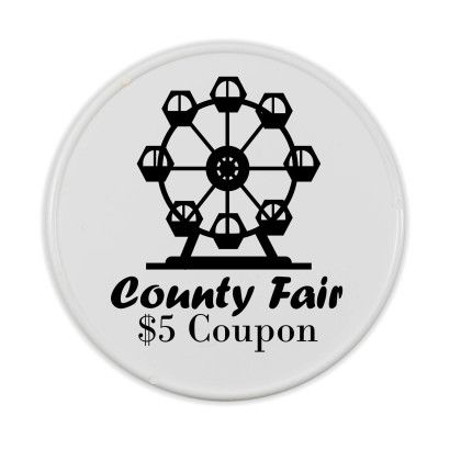 Custom Giant Round Token - White