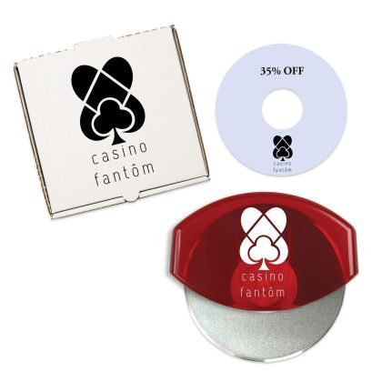 Custom The World's Best Gourmet Pizza Cutter Set - Translucent Red