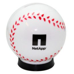 Custom Baseball Coin Bank - White