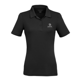 Custom Dara Women's Recycled Tech Polo - Black 