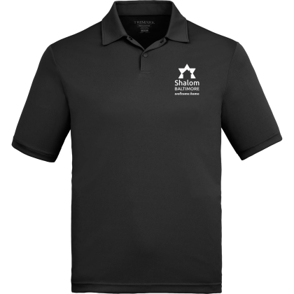 Custom Dara Men's Recycled Tech Polo - Black 