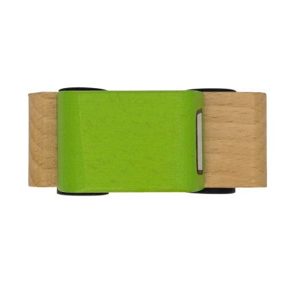 Custom Wooden Sedan - Green Top View Custom Wooden Sedan - Green Top View