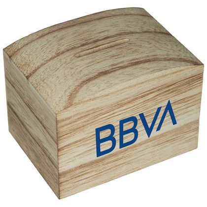 Custom Wood Bank - Natural Wood Custom Wood Bank - Natural Wood