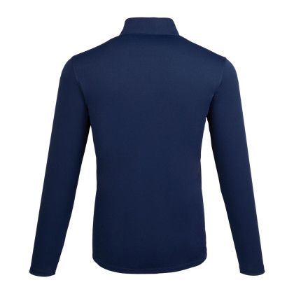 Custom Dara Men's Recycled Tech Quarter Zip - Vinatge Navy Back View