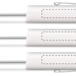 Super Tri-Ad Screwdriver With Fixed Blade - White