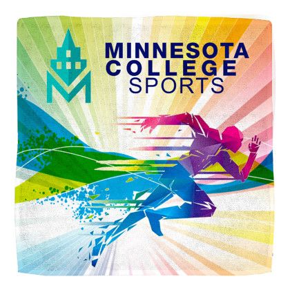 Custom 12" X 12" Full Color Sublimated 300GSM Heavy Duty Microfiber Towel - Multicolor