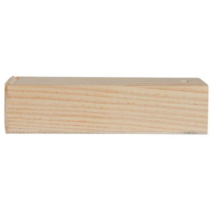 Custom Small Dominos in Box - Laser Engraved - Natural Wood Back View