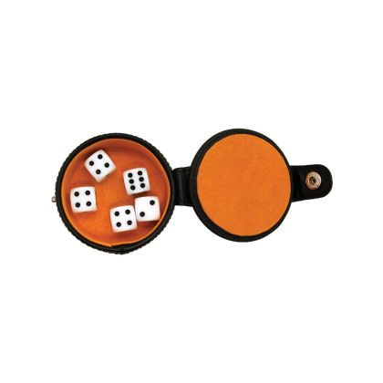 Custom Dice Cup - Black Top View