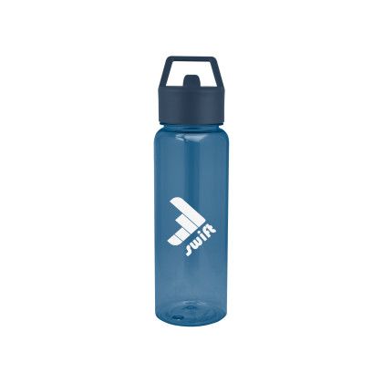 Custom 32 Oz. Cambria RPET Bottle - Transclucent Navy 