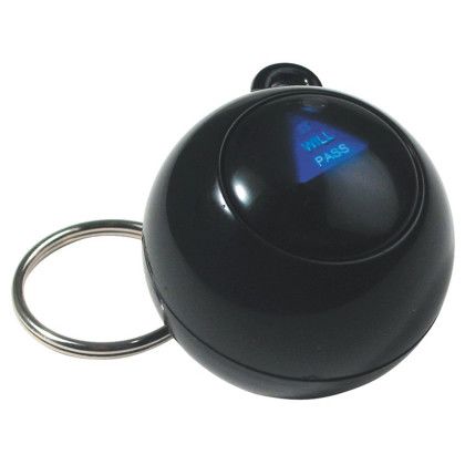 Custom Executive Decision Maker Keyring - Black Back View