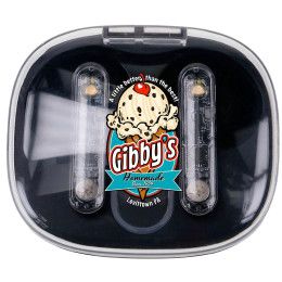 Custom Light Up Display Bluetooth Earbuds - Black 