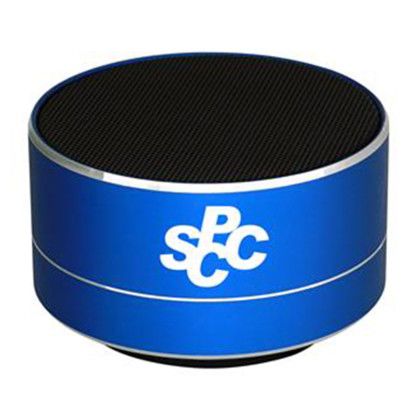 Custom Hockey Puck Bluetooth Speaker - Blue 