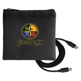 Custom Colorful RPET C to C Cable Set - Black 