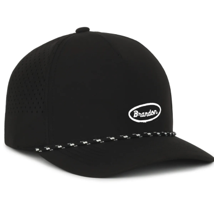 Custom High crown performance cap - Black 